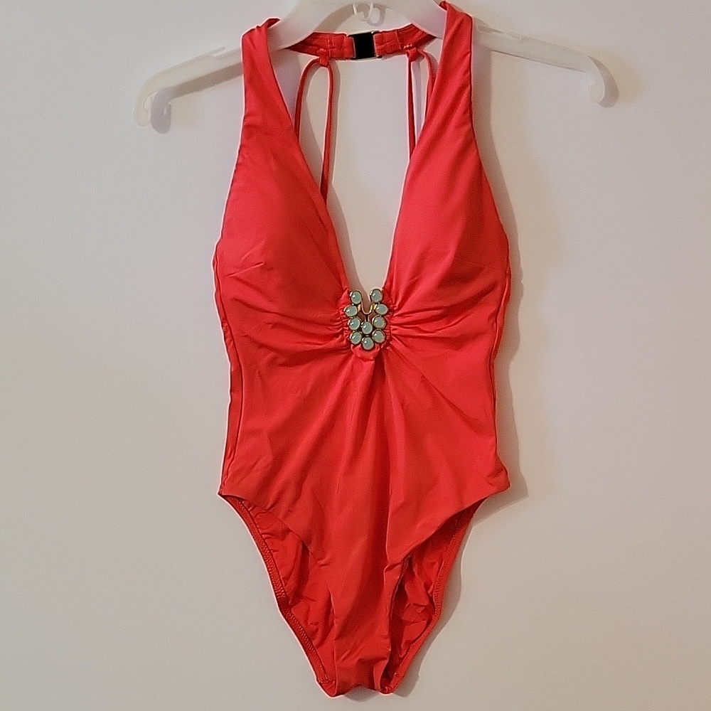 TRINA TURK Stylish Women's Red One Piece Swimsuit